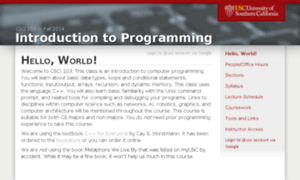 Cs103.usc.edu thumbnail