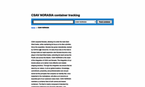 Csavnorasia.container-tracking.org thumbnail