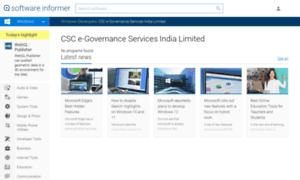 Csc-e-governance-services-india-limited.software.informer.com thumbnail