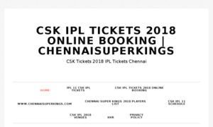 Cskipltickets.in thumbnail