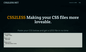 Css2less.net thumbnail