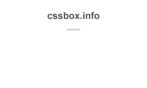 Cssbox.info thumbnail