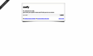 Cssify.appspot.com thumbnail