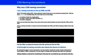 Cssnamingconventions.com thumbnail