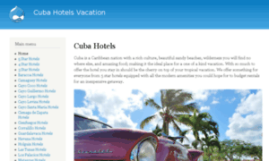Cubahotelsvacation.com thumbnail