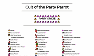 Cultofthepartyparrot.com thumbnail