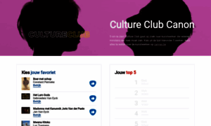 Cultureclubcanon.radio1.be thumbnail