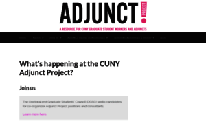 Cunyadjunctproject.org thumbnail