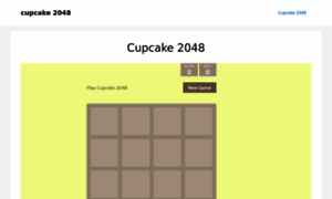 Cupcake2048.com thumbnail