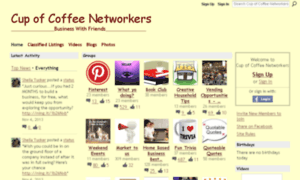 Cupofcoffeenetworkers.ning.com thumbnail