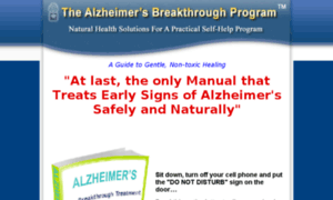 Cure-alzheimers-now.com thumbnail