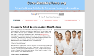 Cure-mesothelioma.org thumbnail