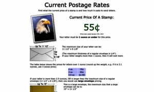 Currentpostagerates.org thumbnail