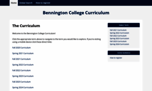Curriculum.bennington.edu thumbnail