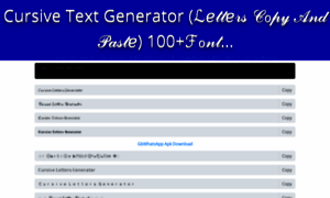 Cursivelettersgenerator.com thumbnail