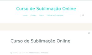 Cursodesublimacao.top thumbnail