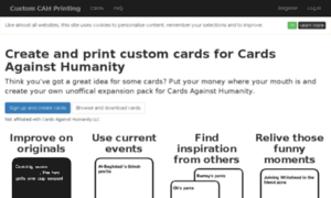 Customcahprinting.com thumbnail