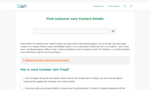 Customercare.tollfree-number.org thumbnail