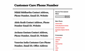 Customercarephonenumber.in thumbnail