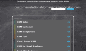 Customerrelationshipmanagementvision.com thumbnail