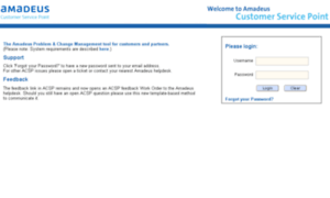 Customerservicepoint.amadeus.com thumbnail