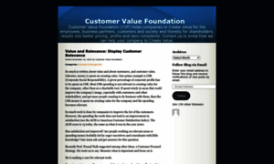 Customervaluefoundation.wordpress.com thumbnail