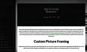 Customframingwholesale.com thumbnail