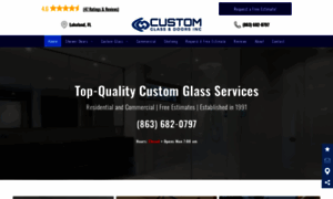 Customglassanddoors.com thumbnail