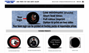 Customhockeypuck.com thumbnail