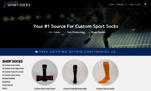 Customsportsocks.com thumbnail