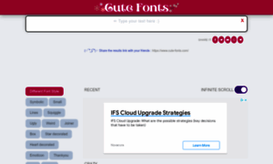 Cute-fonts.com thumbnail