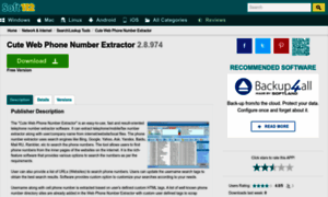 Cute-web-phone-number-extractor.soft112.com thumbnail