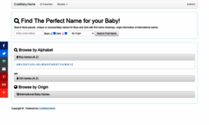 Cutebaby.name thumbnail