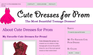 Cutedressesforprom.com thumbnail