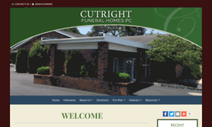 Cutrightfuneralhomes.com thumbnail