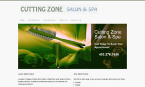 Cuttingzonesalonandspa.com thumbnail