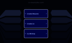 Cv-examples.com thumbnail