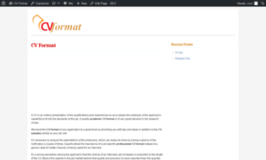 Cvformat.org thumbnail