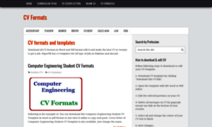 Cvformats.com thumbnail