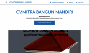 Cvmitrabangunmandiri.business.site thumbnail