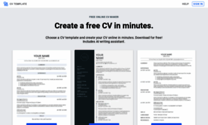 Cvtemplate.com thumbnail