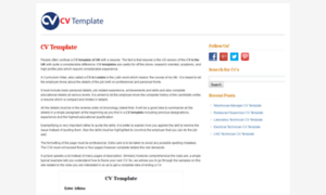 Cvtemplate.org thumbnail