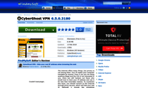 Cyberghost-vpn.findmysoft.com thumbnail
