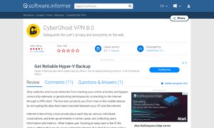Cyberghost-vpn.informer.com thumbnail