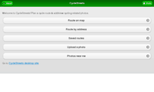 Cyclestreets.mobi thumbnail