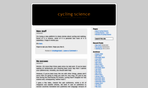 Cyclingandscience.com thumbnail