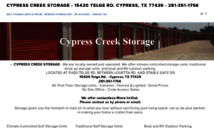 Cycreekstorage.com thumbnail