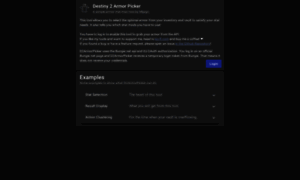 D2armorpicker.com thumbnail