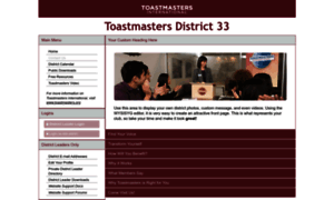 D33.toastmastersclubs.org thumbnail