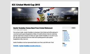 Dailycricketworldcup2015news.wordpress.com thumbnail